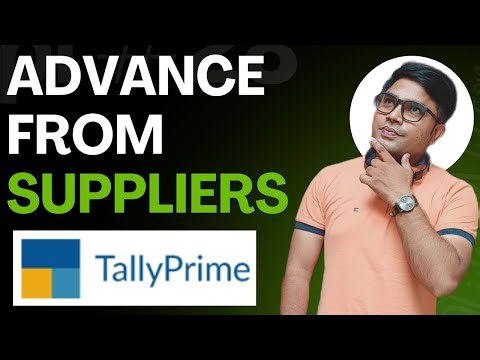 Advance From Suppliers in Tally Prime | Sundry Creditors In Tally Prime | Advance From Suppliers