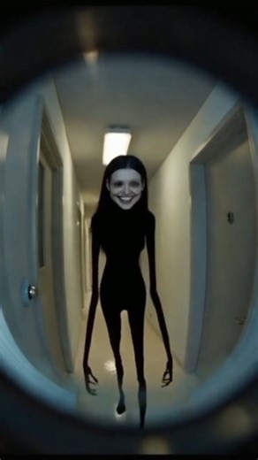 “She Knew I Was Watching… Through the Peephole”#HorrorShort #scary short #YouTube short #jumpscare