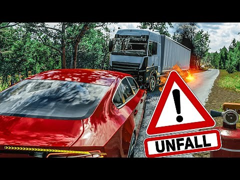 ACCIDENT: Es brennt an der Unfall-Stelle! Verletzte retten, Unfall rekonstruieren | Unfall Simulator