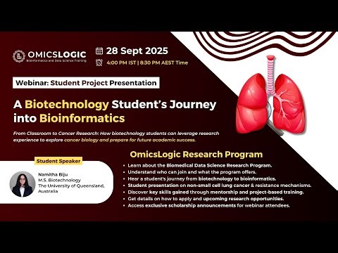 Webinar: Student Project Presentation - A Biotechnology Student’s Journey into Bioinformatics
