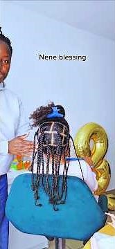 How to braid curly natural hair for back to school girl