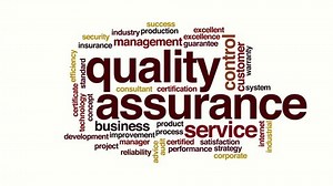 Quality assurance animated word cloud