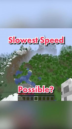 Is this the slowest possible speed in Minecraft? #minecraft #mcyt #minecraftmemes #minecrafthacks
