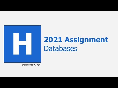 HCS: Assignment: 2021 - Databases