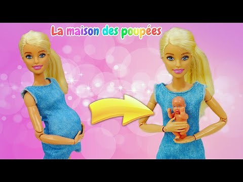 La poupée Barbie a mis au monde un garçon! Vidéo avec poupées pour filles.