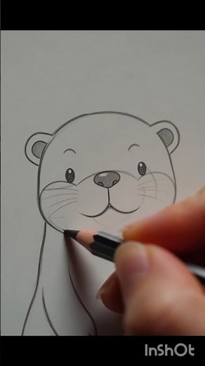 How to Draw a Cute Otter 🦦 | Easy Step by Step Drawing#otter