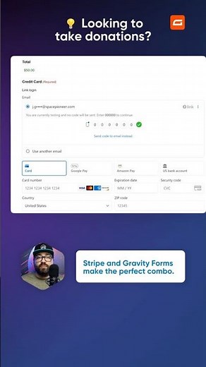 How to make a donation form in minutes with Stripe and Gravity Forms! 🚀