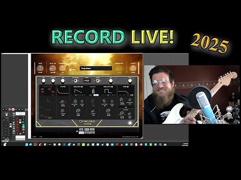 Record or Stream Live DAW Guitar: OBS & Reaper Tutorial (Webcam, Guitar, Mic Setup)