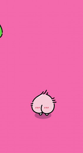 Sweet Animation with Peach Character - PeachFiv | Kakaofriends