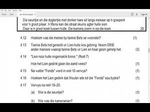Graad 12 Afrikaans EAT - Lien Hersieningsoefening 2