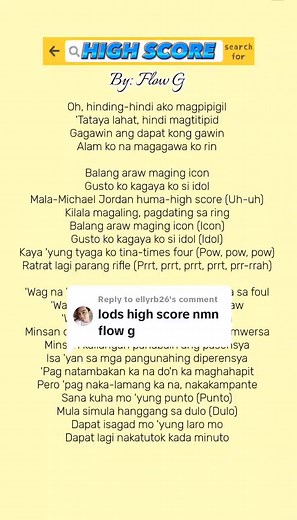 High Score Lyrics by Flow G