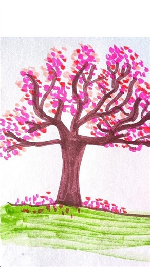 Beautiful Tree Drawing | Easy Tree Drawing