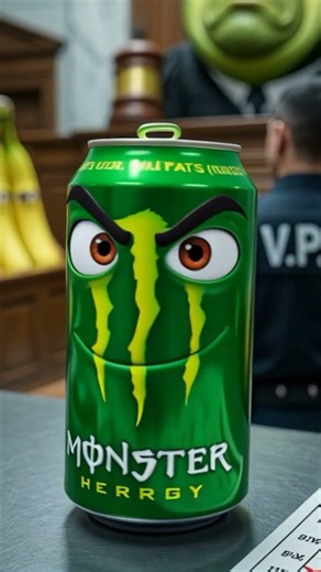 Monster Energy Arrested by Vegetable Police ⚡🥦 #food #youtubeshorts #foodontrial #funny #foodcourt