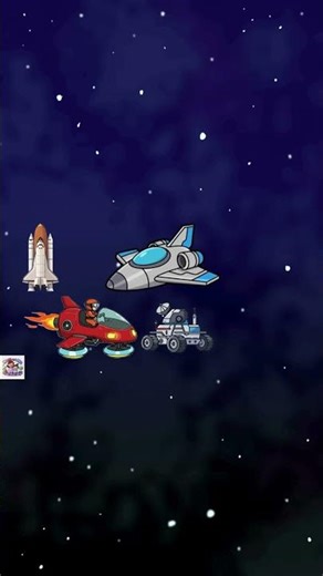 🚀 Space Vehicles! 🛰️ Blast Off & Explore | Kids Shorts