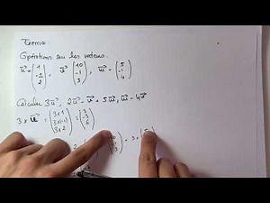 Opérations sur les vecteurs, exercice corrigé - mathématiques 2