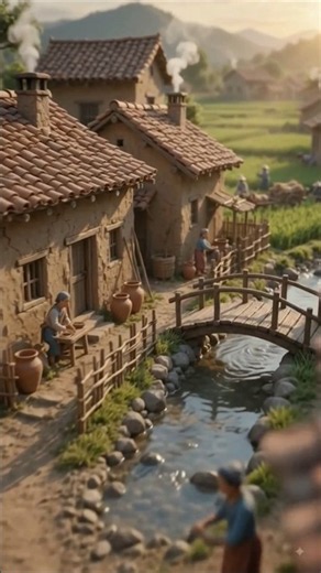 Amazing Miniature Village Movie Set 😱| Behind the scenes | Village Cinematic Movie Set in 8K