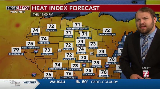First Alert Weather Days: Wednesday and Thursday for dangerous heat, risk of strong to severe storms DETAILS: https://www.wsaw.com/weather/ | WSAW NewsChannel 7