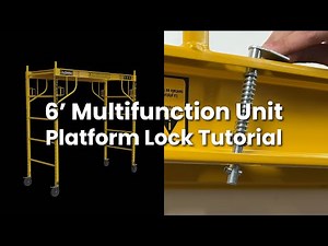 Platform Lock Tutorial - ScaffoldMart's 6 ft Multifunction Scaffold