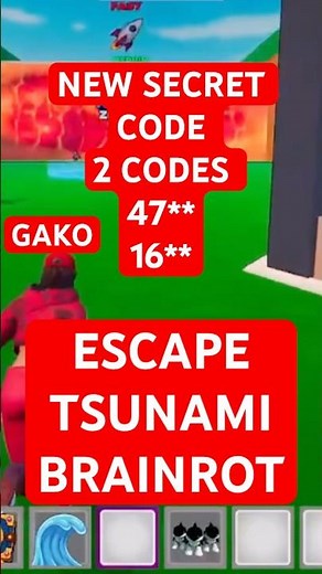 ESCAPE TSUNAMI FOR THE BRAINROTS MAP FORTNITE CREATIVE Gako - ALL SECRETS CODES (MAGMA WAVE) #shorts