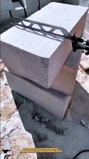 Reciprocating AAC Block Cutting Tool Vibrates Back and Forth for Precise Shaping #tools