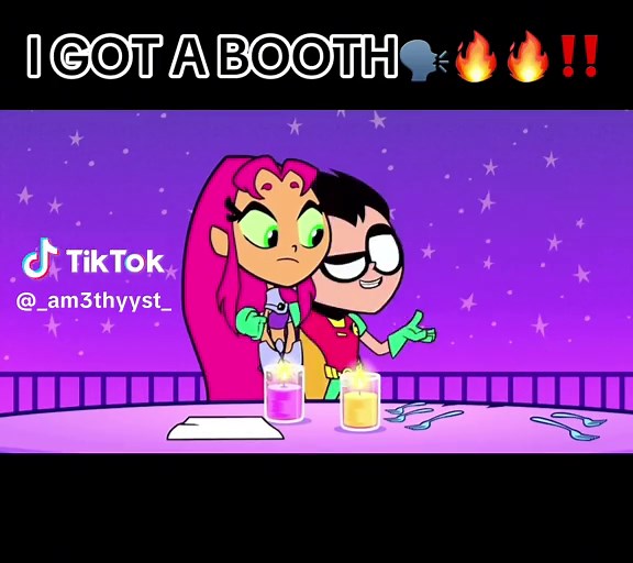 Cyborg Girl's Romantic Setting at the Table