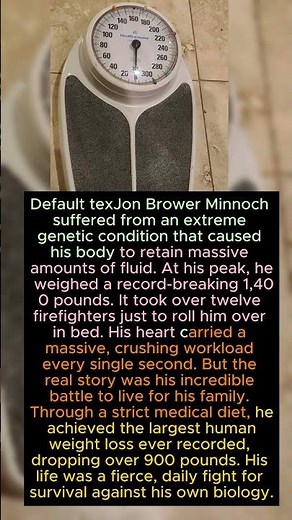 The Heavy Burden of the World's Heaviest Man ⚖️