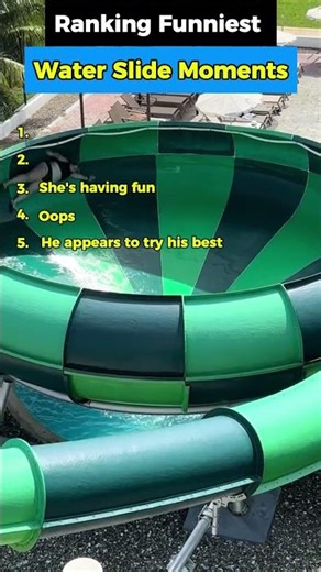 Ranking Funny Water Slide Moments 😂