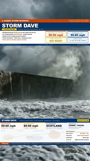 Storm Dave To Impact Ireland And UK This Easter Weekend