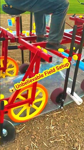 😱 Unbelievable Field Setup 🤖 | Smart Farming 🌾 #SmartFarming #AgriTech #FarmingMachine