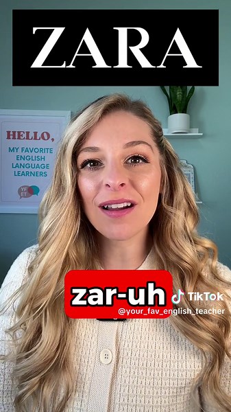 🇺🇸 How to pronojnce Zara in American English americanenglish #zara #...