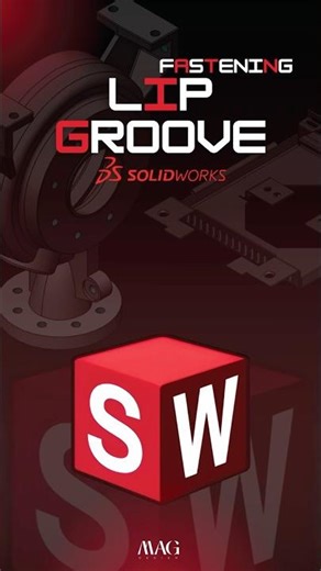 Lip Groove In Solidworks #solidworks #caddesign #cadsoftware
