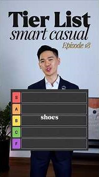 Ranking Men's Smart Casual Shoes #tierlist