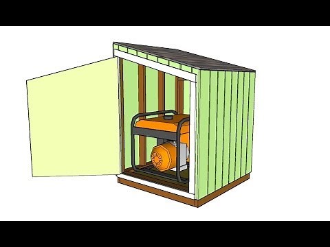 Generator shed plans