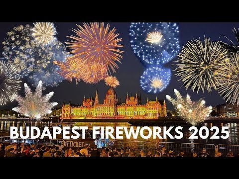 Budapest Fireworks 2025 - St. Stephen's Day 2025 - 4K
