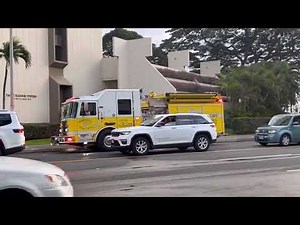 (Early - arrived Honolulu fire department responding high rise structure fire (out)