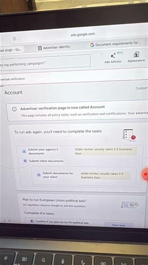 Google ads verification and certification process now compulsory