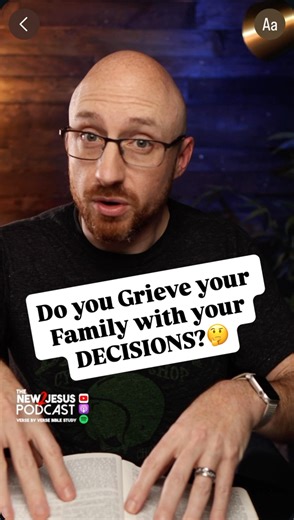 Do your DECISIONS Honor the Lord?🤔 Clip from “Genesis 26” on the New2Jesus Bible Study Podcast 🎧 Available on Apple, Spotify, and YouTube 🤓 https://youtu.be/dud7HyVJSkA “And Esau was forty years old when he took to wife Judith the daughter of Beeri the Hittite, and Bashemath the daughter of Elon the Hittite: which were a grief of mind unto Isaac and to Rebekah.” - Genesis‬ ‭26‬:‭34‬-‭35‬ #podcast #Christianpodcast #Godsword #Scriptureoftheday #theScriptures #Bibleverseoftheday #Biblequote #Bi