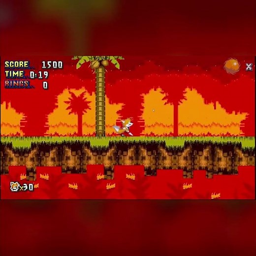Burning Angel Island!!! #sonic #sonicthehedgehog #sega #sonicexe
