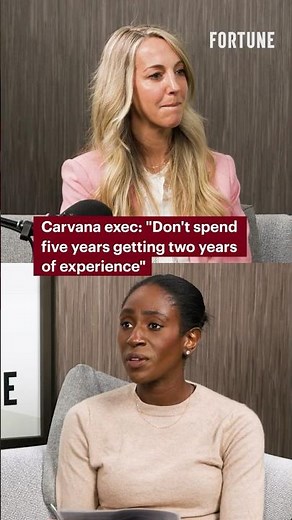 Carvana exec: "Don't spend five years getting two years of experience" #success #leadership