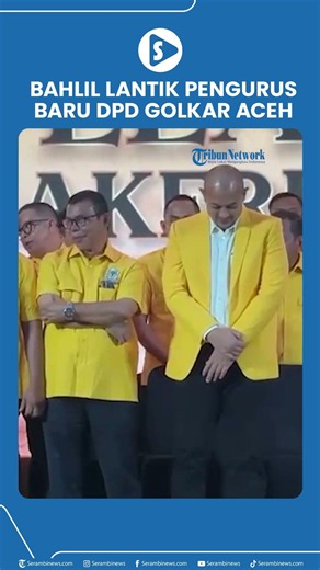 Official! Bahlil Inaugurates New Aceh Golkar Party Board, Emphasizes Party Solidarity