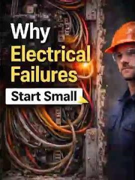 Why Electrical Failure Start Small #electricalsafety #electrician #tech #electrical #cctvcamera