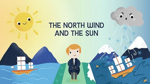 Aesop's fable 'The North Wind and the Sun'