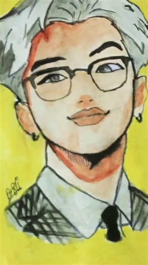 i draw rm from bts subscribe for ᗷTS