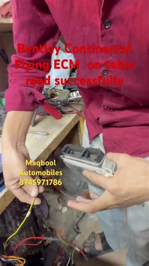 Bentley Continental Flying ECM on table read successfully #bentley #ecm #read