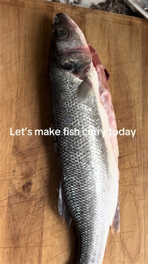 Let’s cook some fish curry. Using branzino fish today. Branzino is one of the sweetest fish out there. I add some mango and okra. #fishcurry #guyenesetiktoker🇬🇾fyp #branzino #cooking