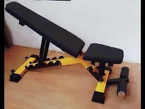 Homemade GYM making the adjustable bench press
