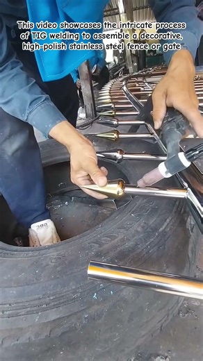Mastering the Arc: Precision TIG Welding for Decorative Steel Fencing #TIGWelding #MetalFabrication