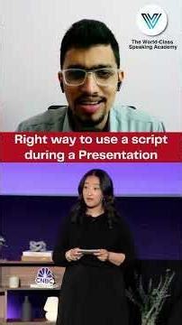How to use a script while delivering presentation? | Script reading tips