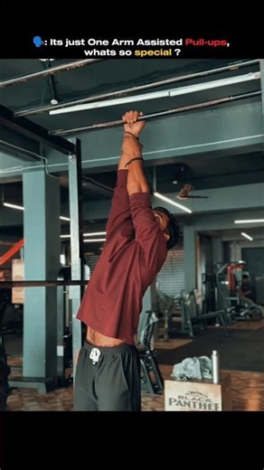 One Arm Assisted Pull-ups🫵🏻💪🏻 #onearmpullup #challenge #fitness #gym #motivation