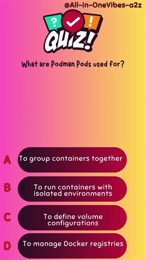 What are Podman Pods used for?